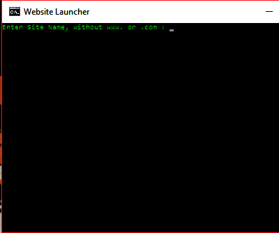 Batch Website Launcher