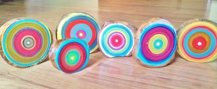 Tree Line Log Wall Art/ Coat Hook