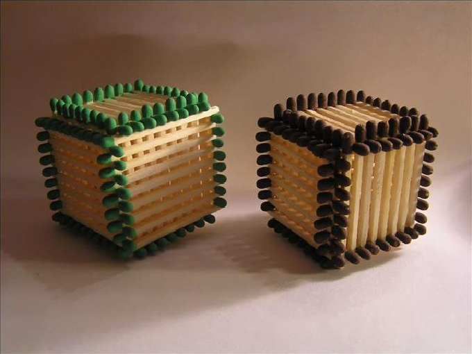 Matchsticks Cube (no Glue)