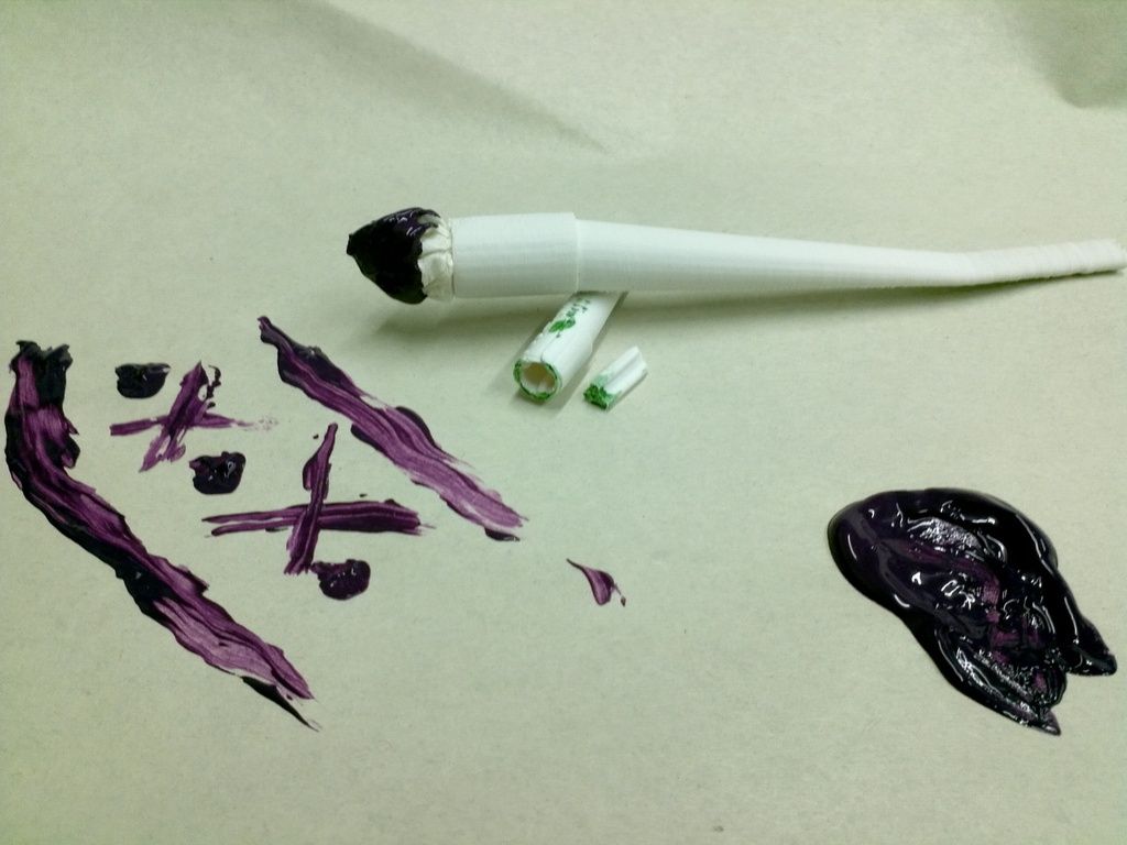 Paper Towel Paintbrush