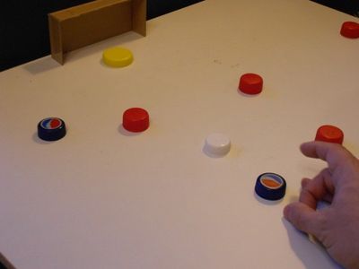 Table Soccer Game With Bottle Caps