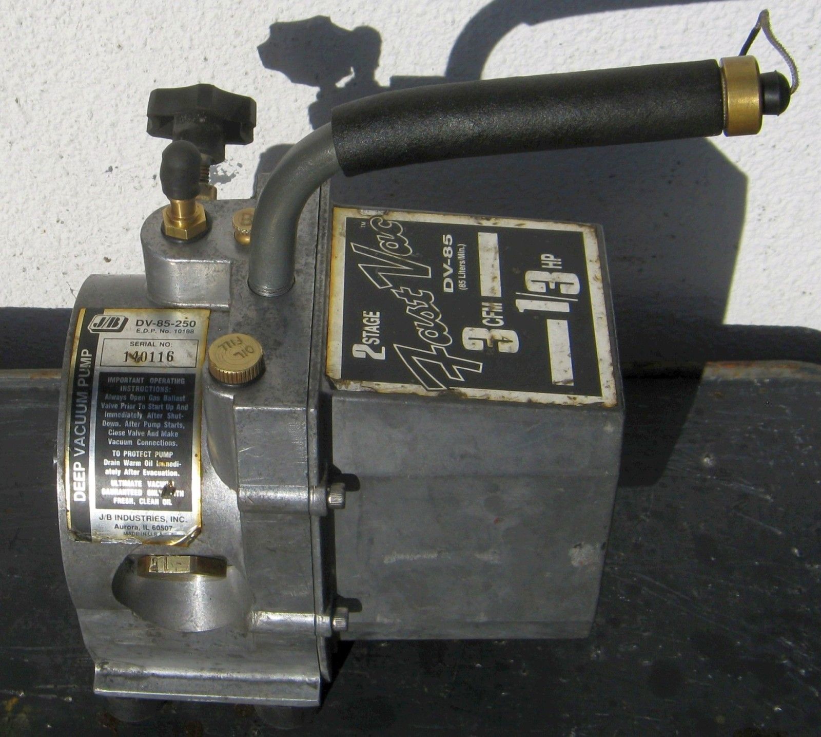 Repair and Rebuild a Deep Vacuum Pump, the JB Industries DV85. 6
