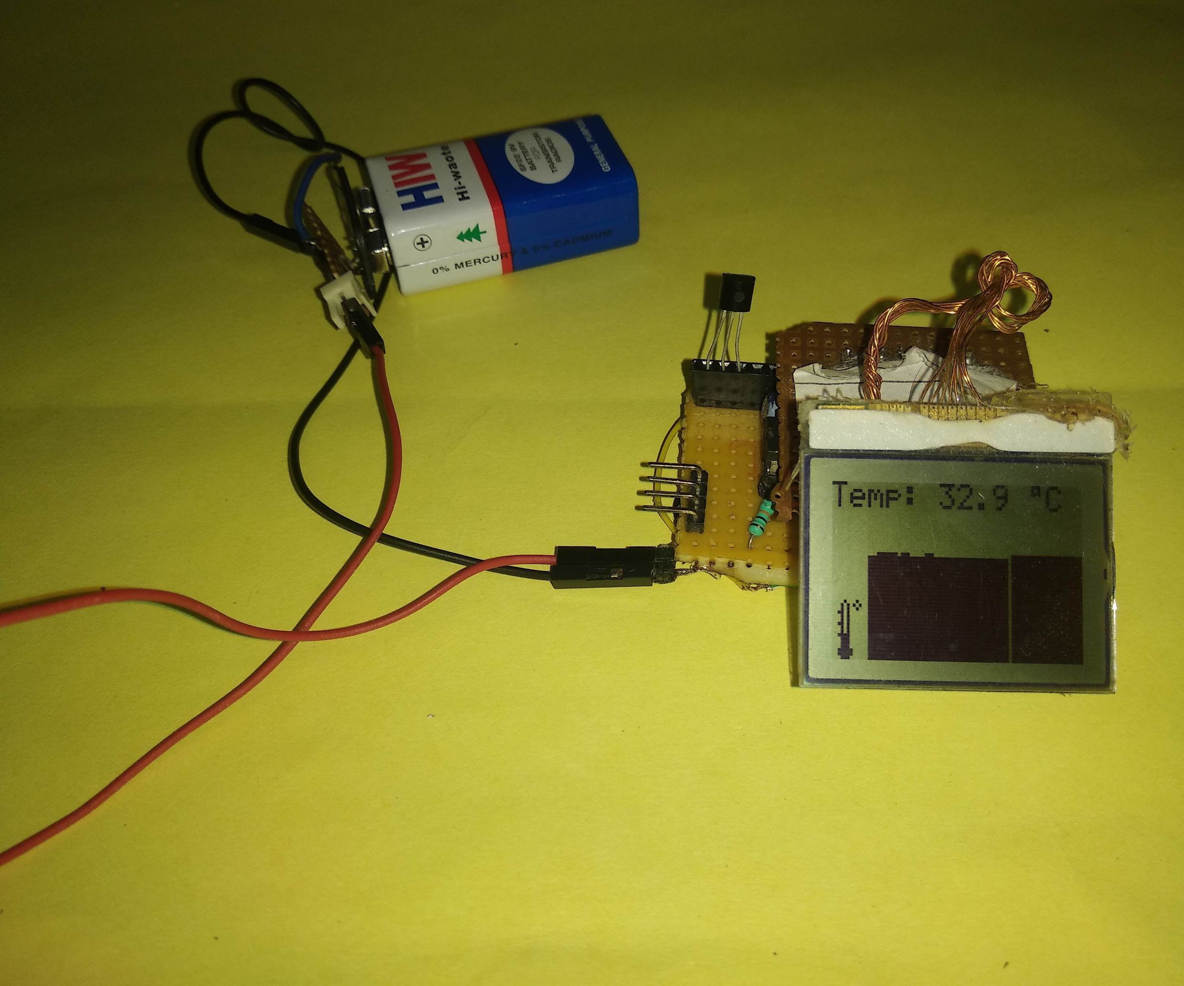 Temp Disply on 3310 Display Graphic Way