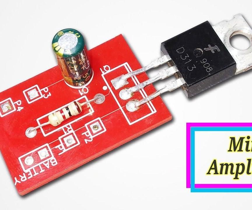 How to Make Mini Audio Amplifier Using One Transistor || JLCPCB