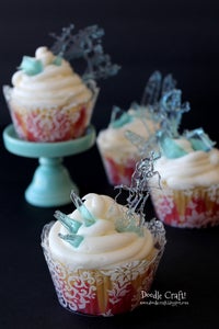 Frozen Icicle Candy Cupcakes!