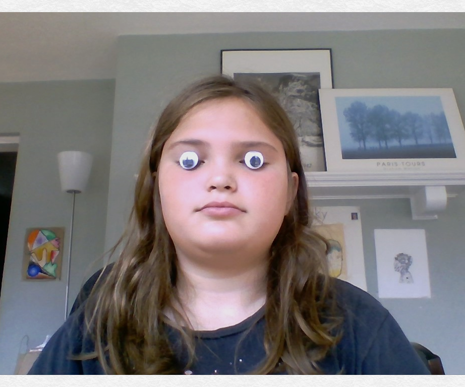 how to hold googly eyes or coins in your eyes