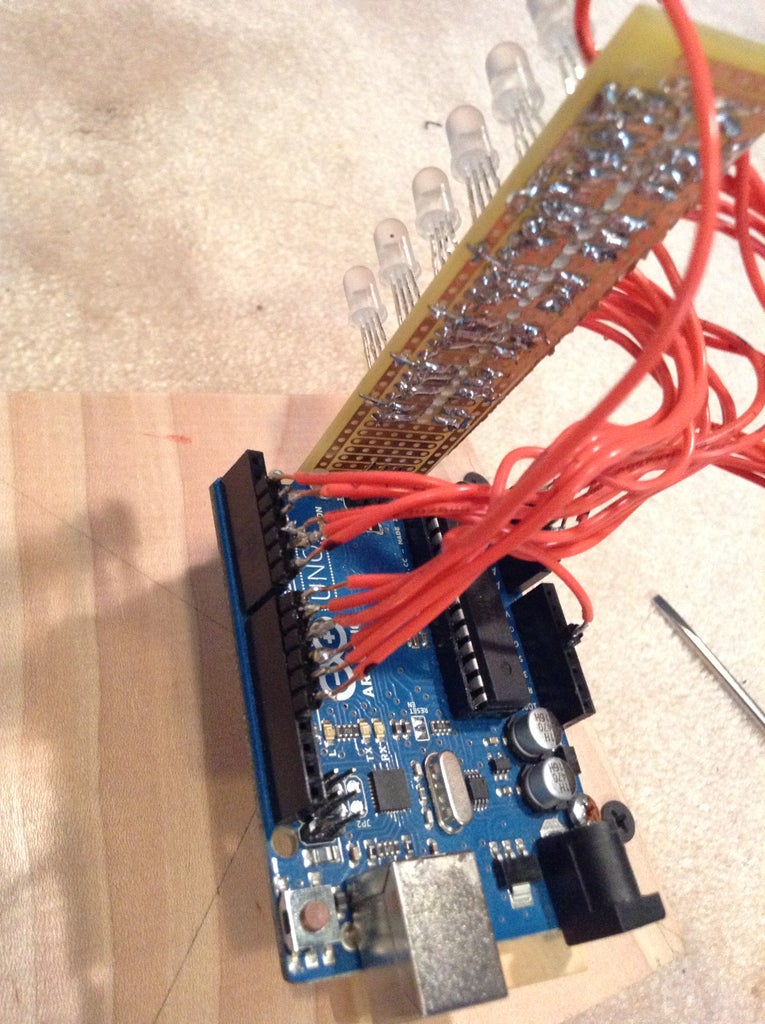 Persistence of Vision Display (POV) : 5 Steps Circuit Diagram
