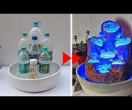 Amazing Water Fountain With Plastic Bottle and Led (DIY)