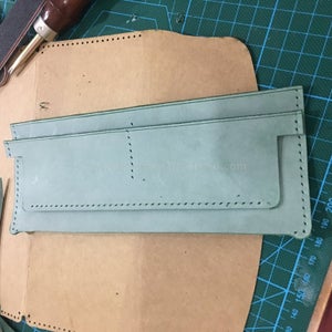 Sew the Card Slot On, Only Sew the Botton Stitching Line on Card Slot.