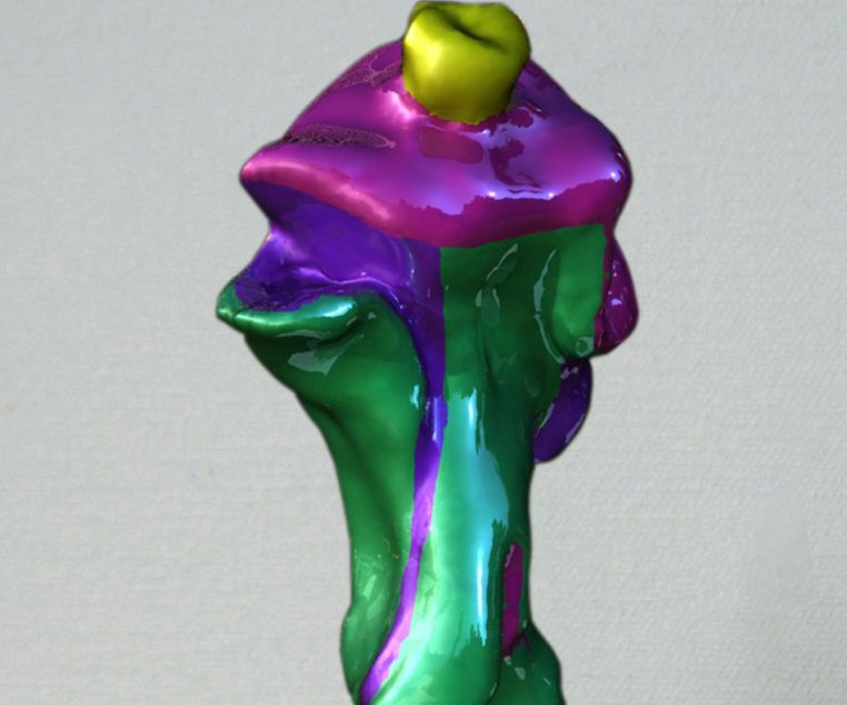 3D Scan, 3D Render Clay Sculptures Into Stainless Steel Via Digital Renderings for an Art Proposal