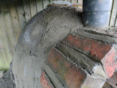 Incorporating the Chimney Flue and Building the Arched Opening