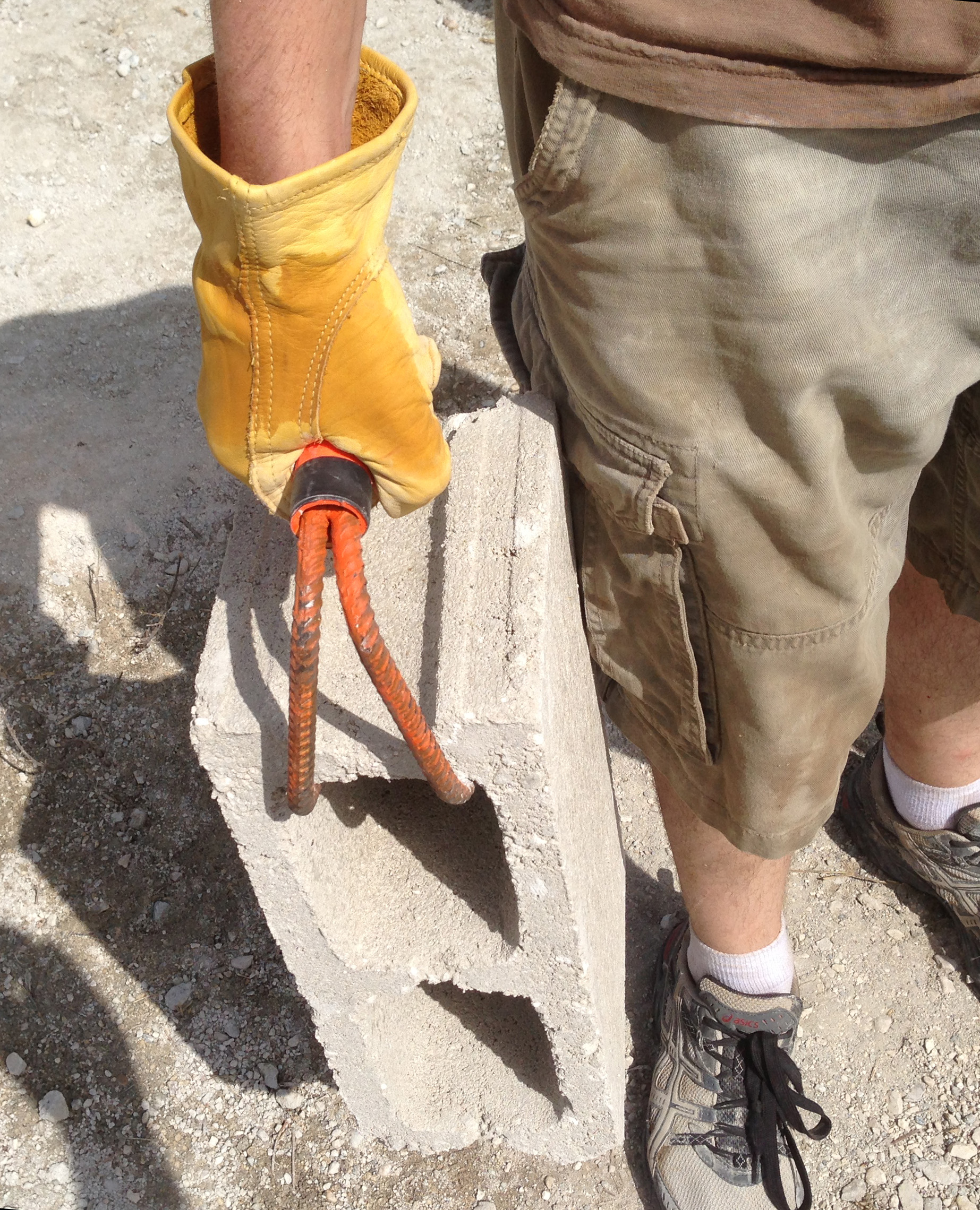 Concrete Block Handles