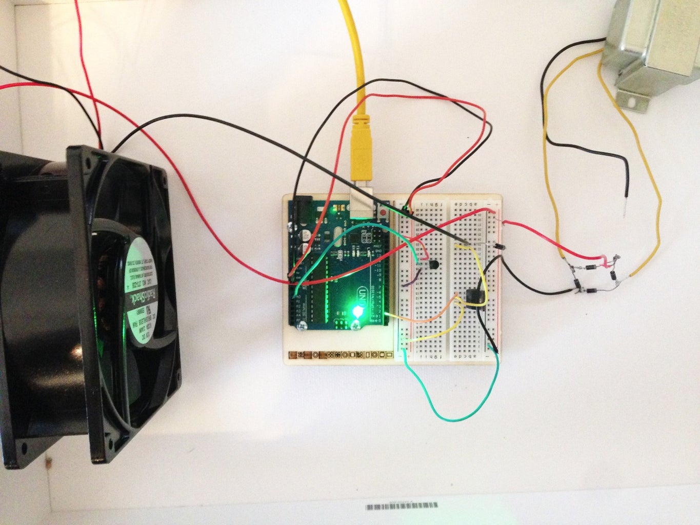 Temperature Controlled Fan : 6 Steps Circuit Diagram