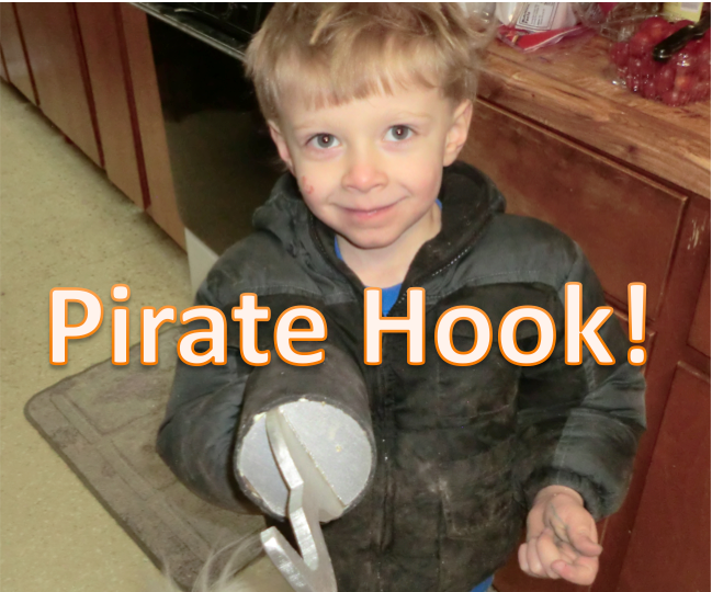 Make a Pirate Hook for Your Little Salty-Sea-Dog!
