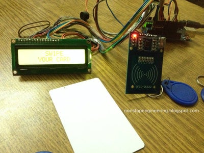 RFID CARD READER WITH ARDUINO,RFID-RC522 and LCD 16x2 : 7 Steps (with ...