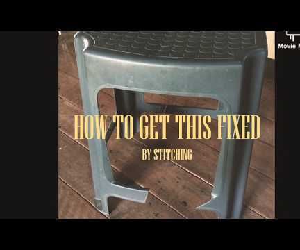 Stitch a Plastic Stool