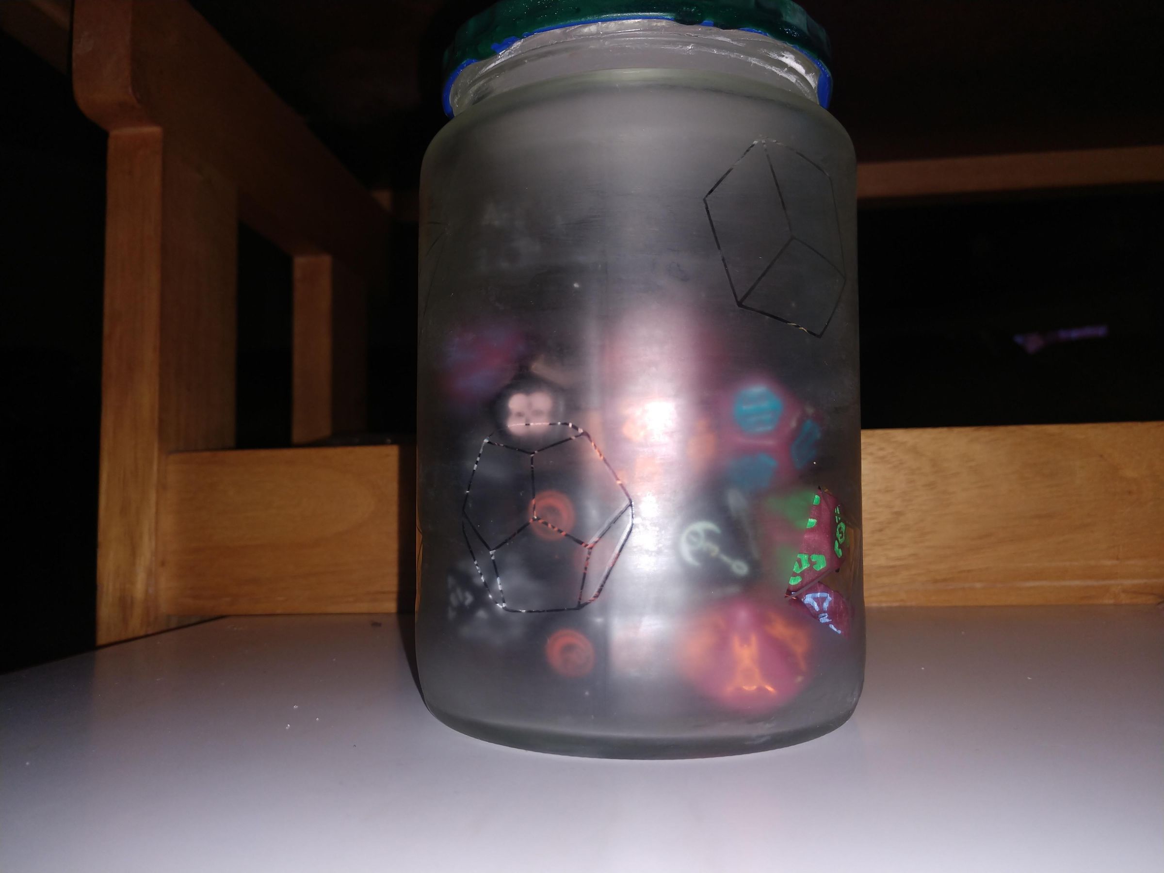AcidEtched RPG Gaming Dice Jar 7 Steps Instructables