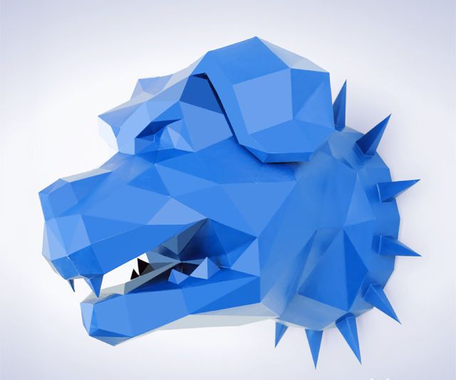 DIY Rottweiler Head Papercraft