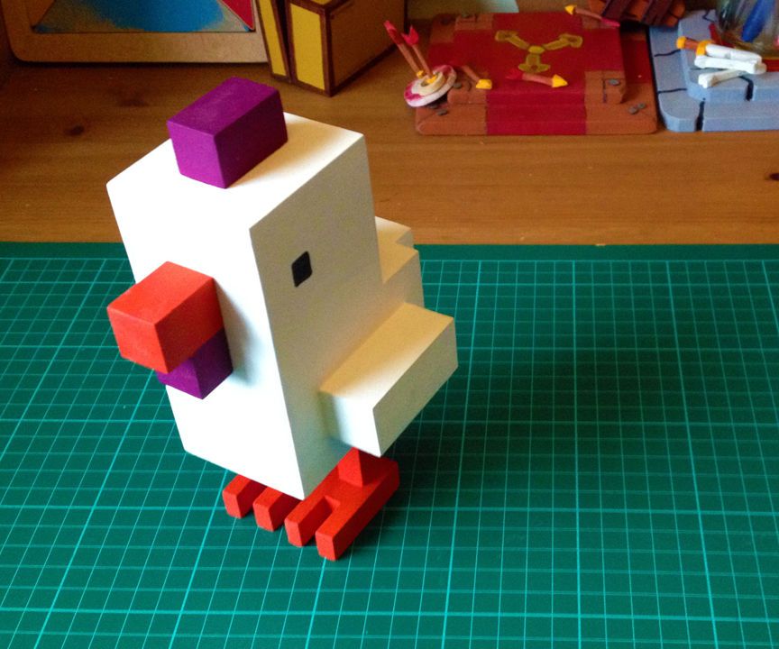 Making a Crossy Road Chicken
