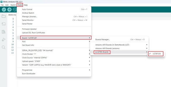 How Make LGT8F328P Blink With Arduino Ide : 6 Steps - Instructables