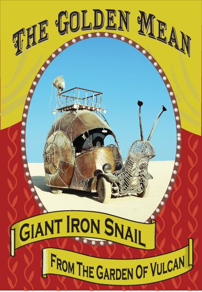 Snail Art Car the Golden Mean