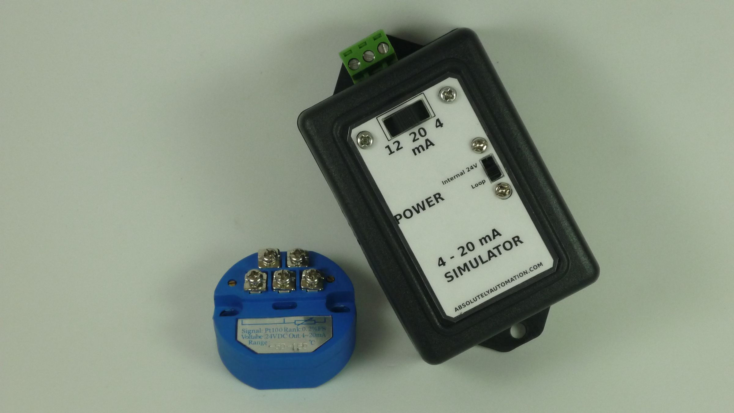 420 MA CURRENT LOOP SIMULATOR USING AN RTD PT100 TEMPERATURE