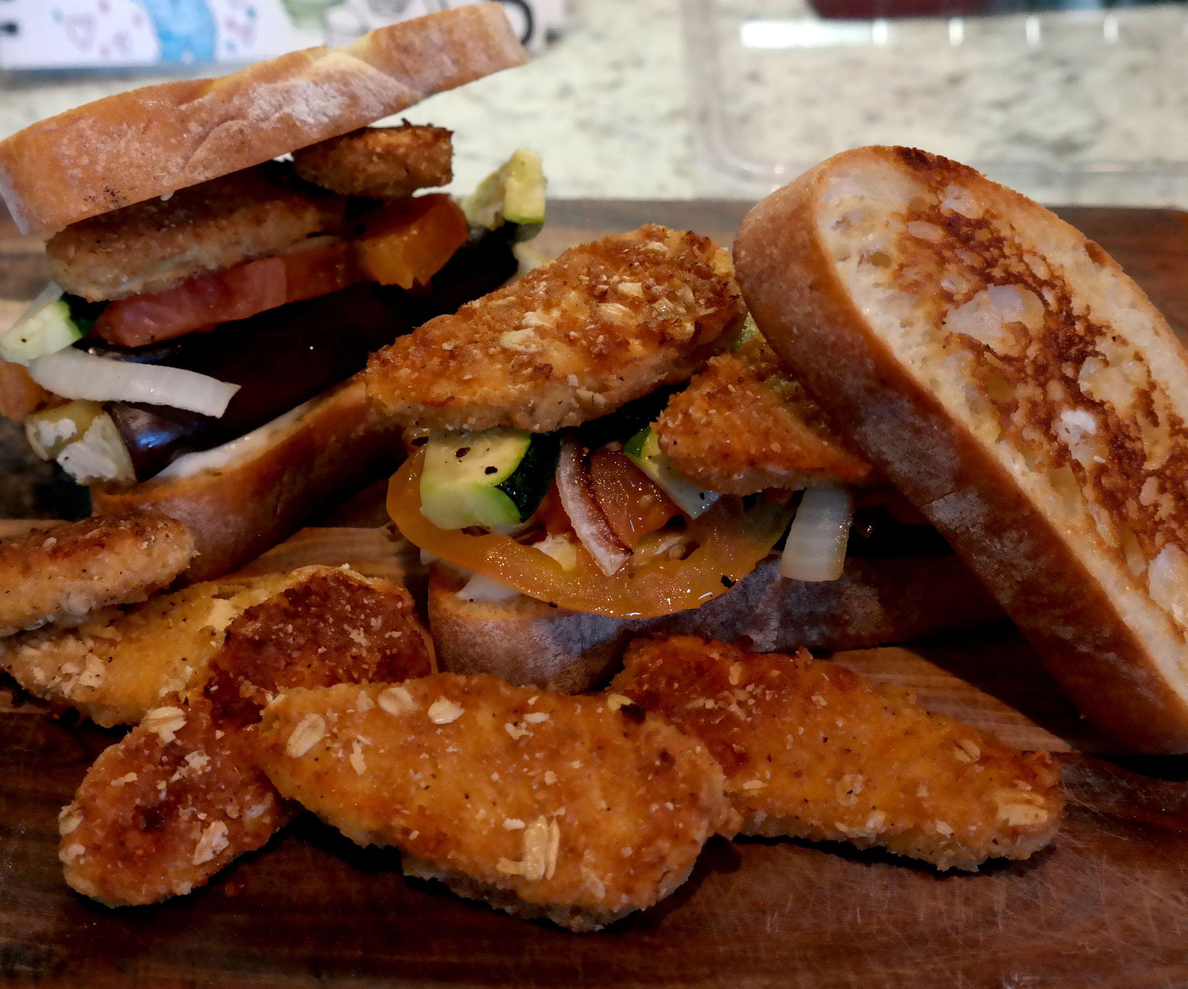 Quick Guilty Free Veggies Sandwich