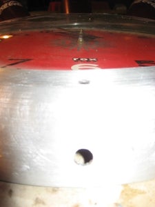 Hole to Attache Glass to Clock