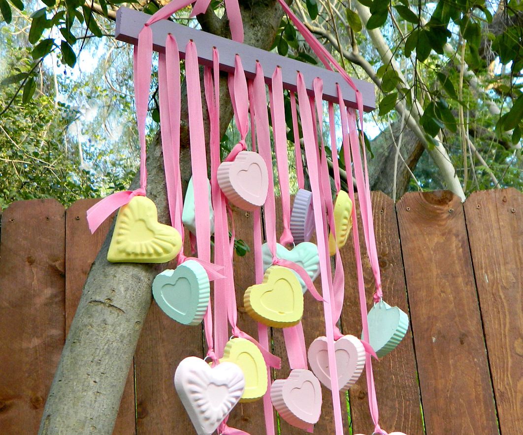 Candy Hearts Wind Chime