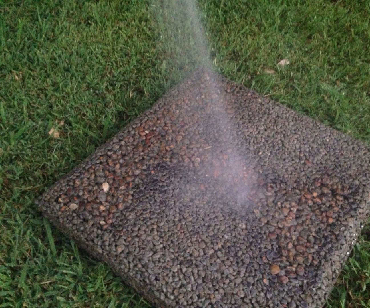 Non-Slip Pervious Concrete Stepping Stone