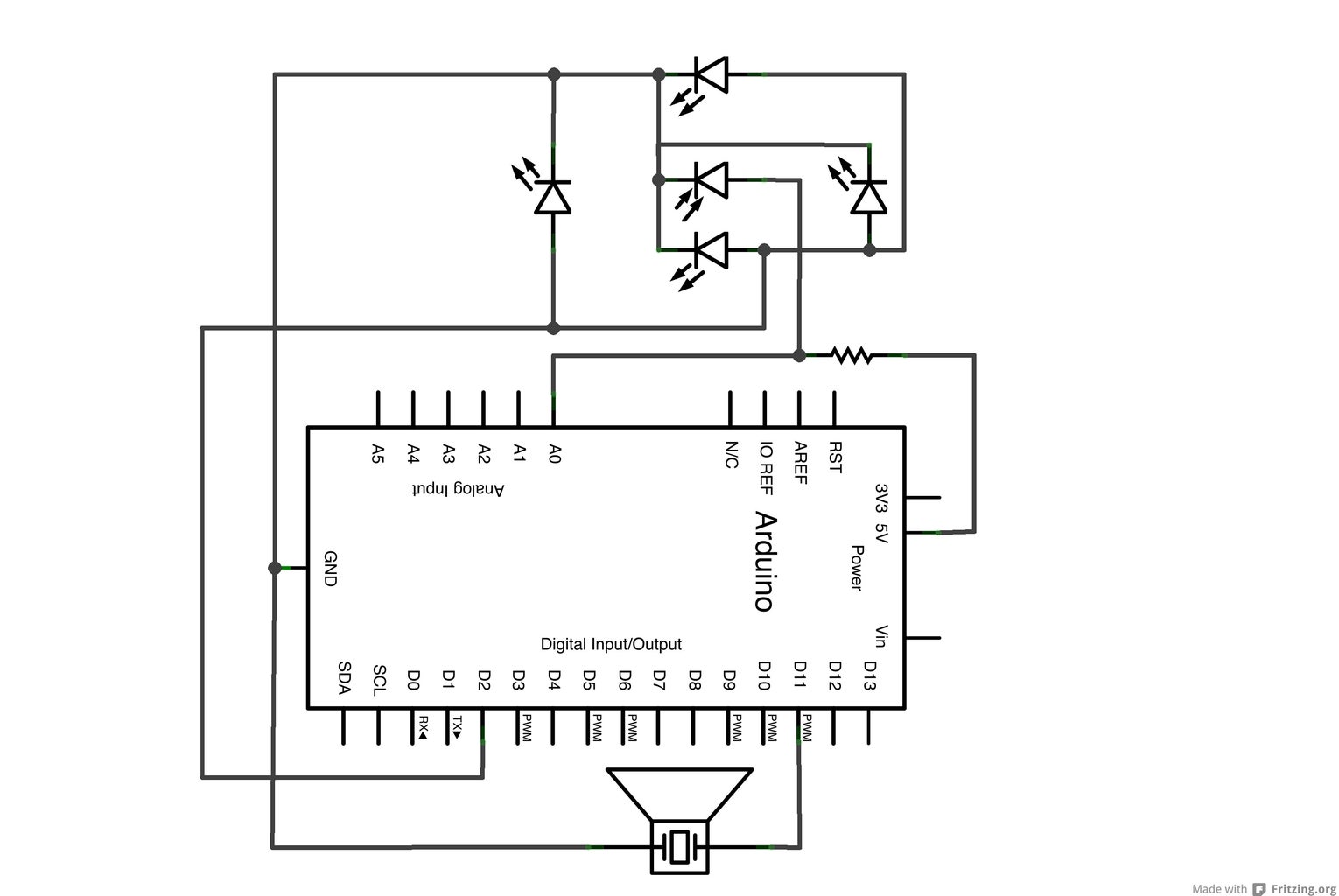 Simple IR Proximity Sensor With Arduino : 5 Steps (with Pictures ... Circuit Diagram