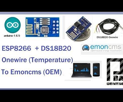 Esp8266 + Sensor  Temperarture DS18B20 to Emoncms 