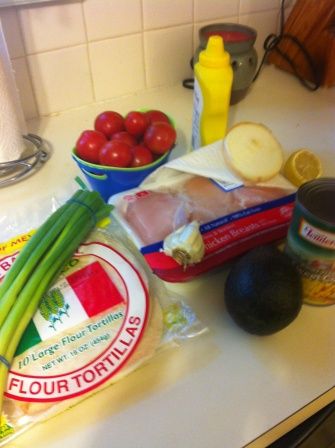 Hot and Cold Chicken Wrap