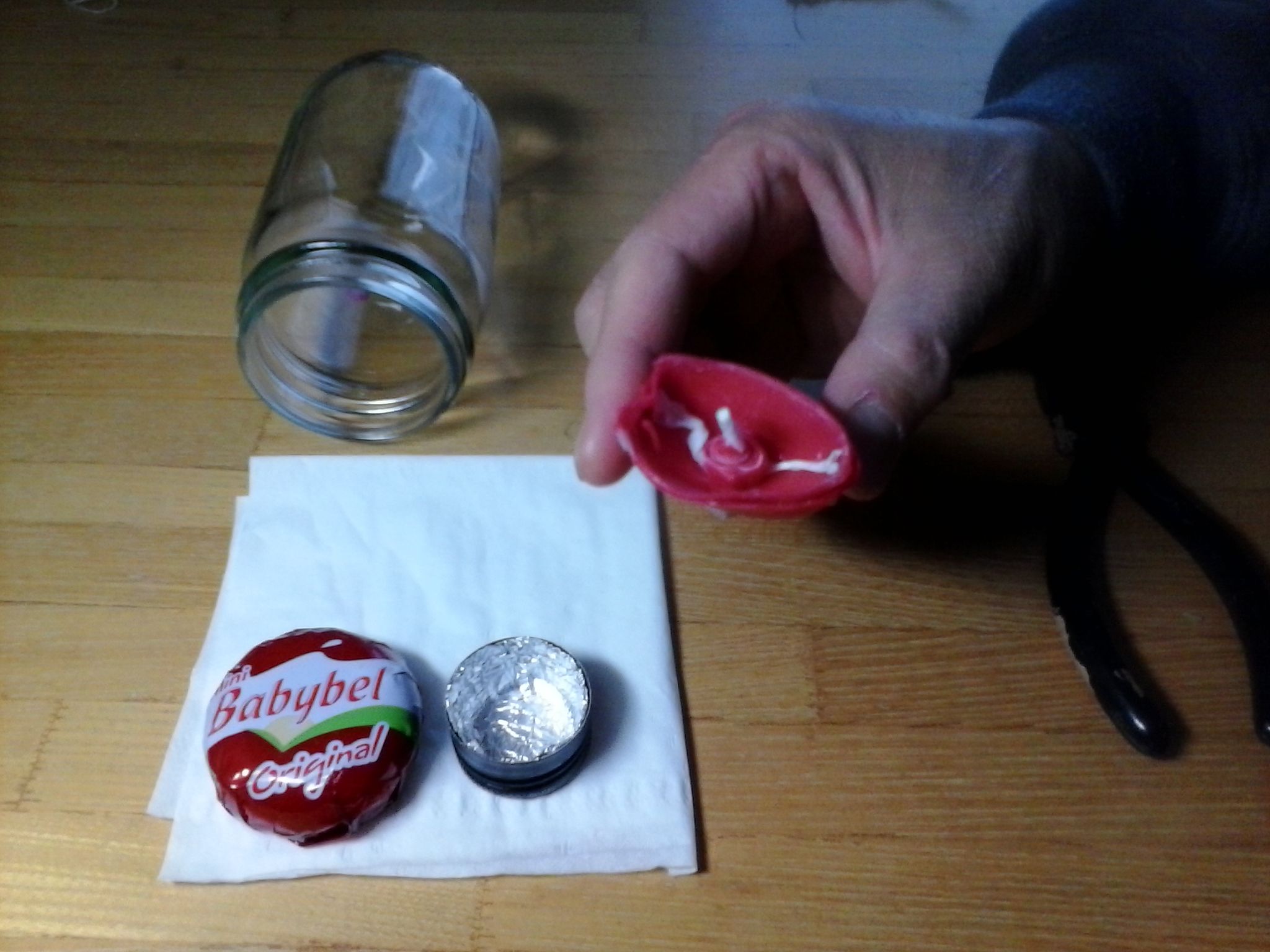 Babybel Candle 8 Steps Instructables