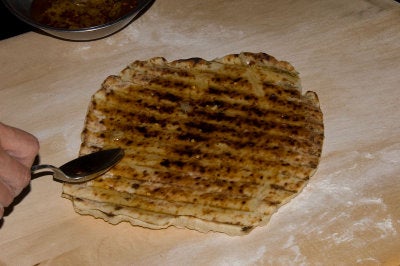 Add Toppings to Pizza and Grill It