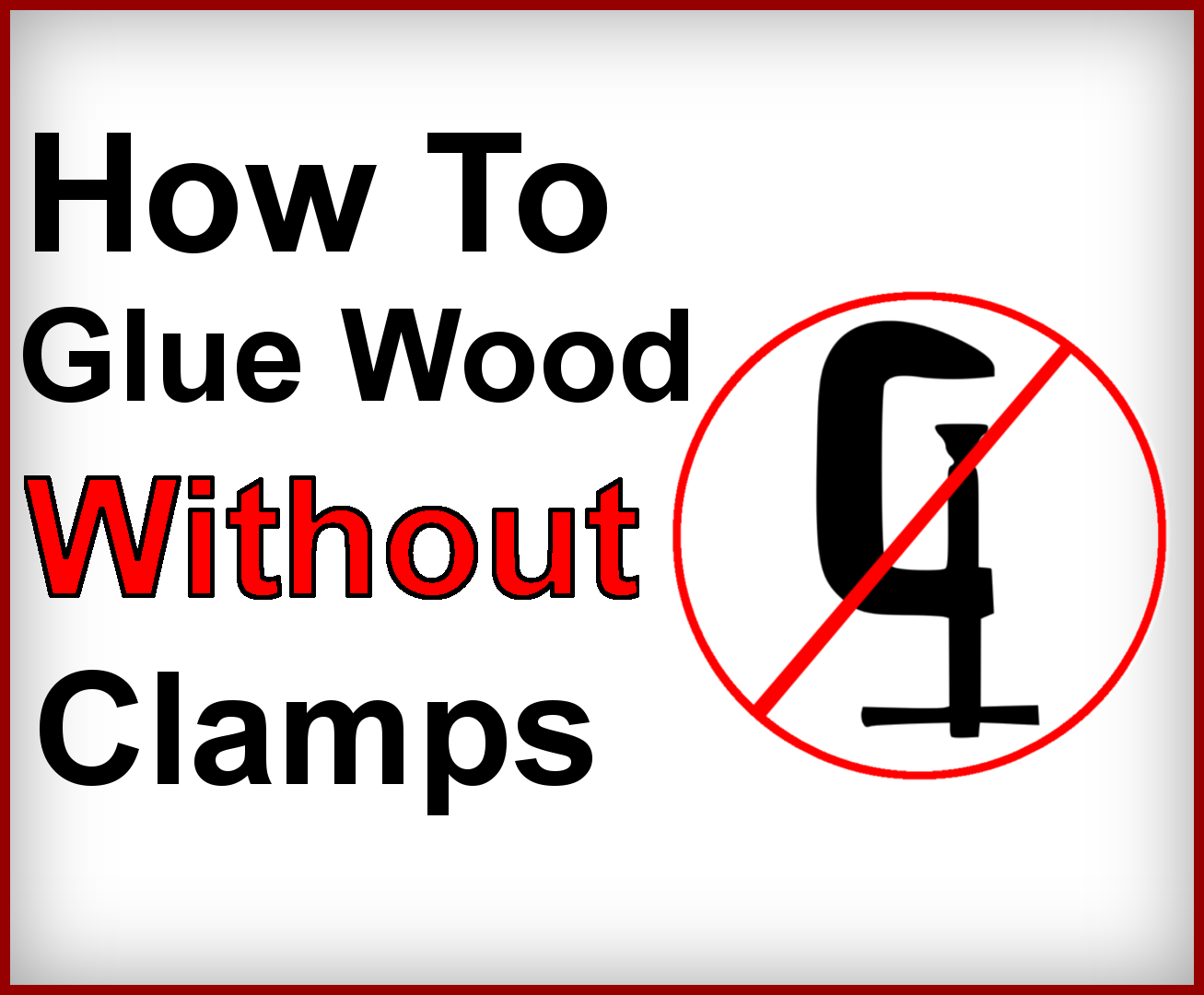 How to Glue Wood Without Clamps Instructables