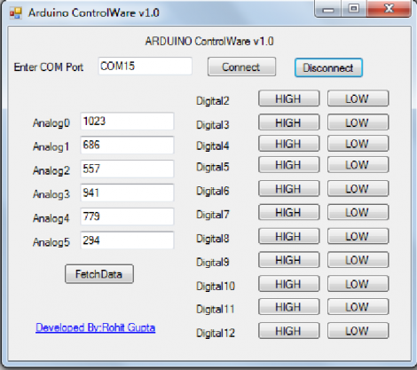 Arduino ControlWare-Perform Tasks Without Reprogramming the Arduino