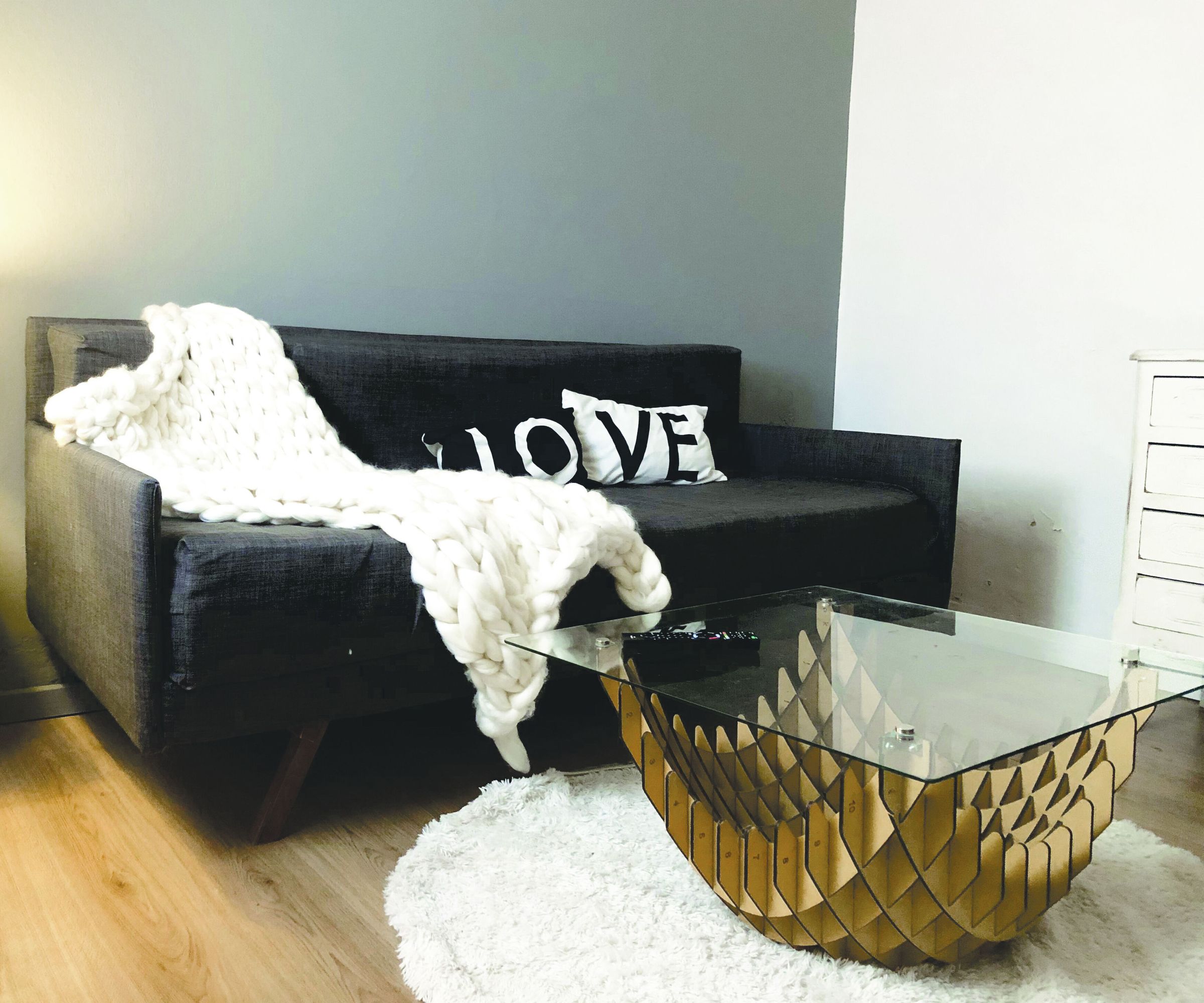 WAFFLE+GLASS  Design Table