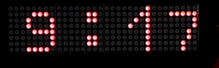 Digital Clock Using Arduino and Led Dot Matrix Display : 6 Steps ...