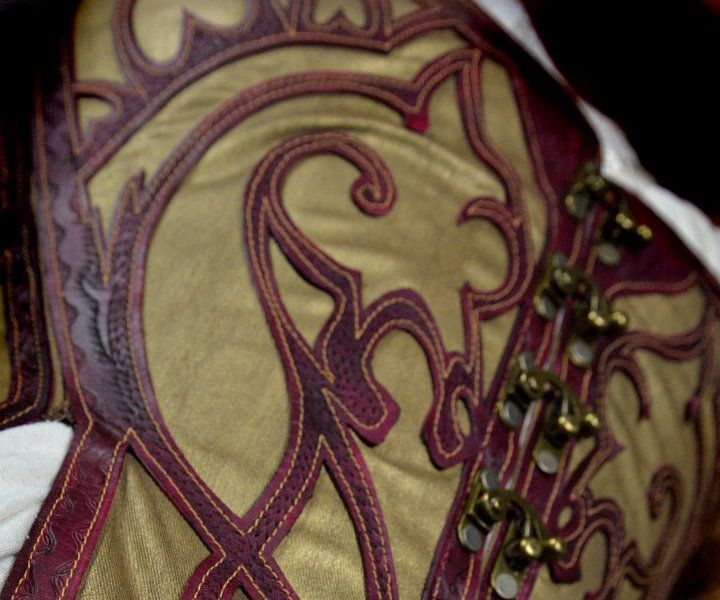 Leather Lattice Corset