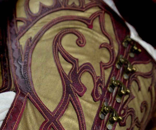 Leather Lattice Corset