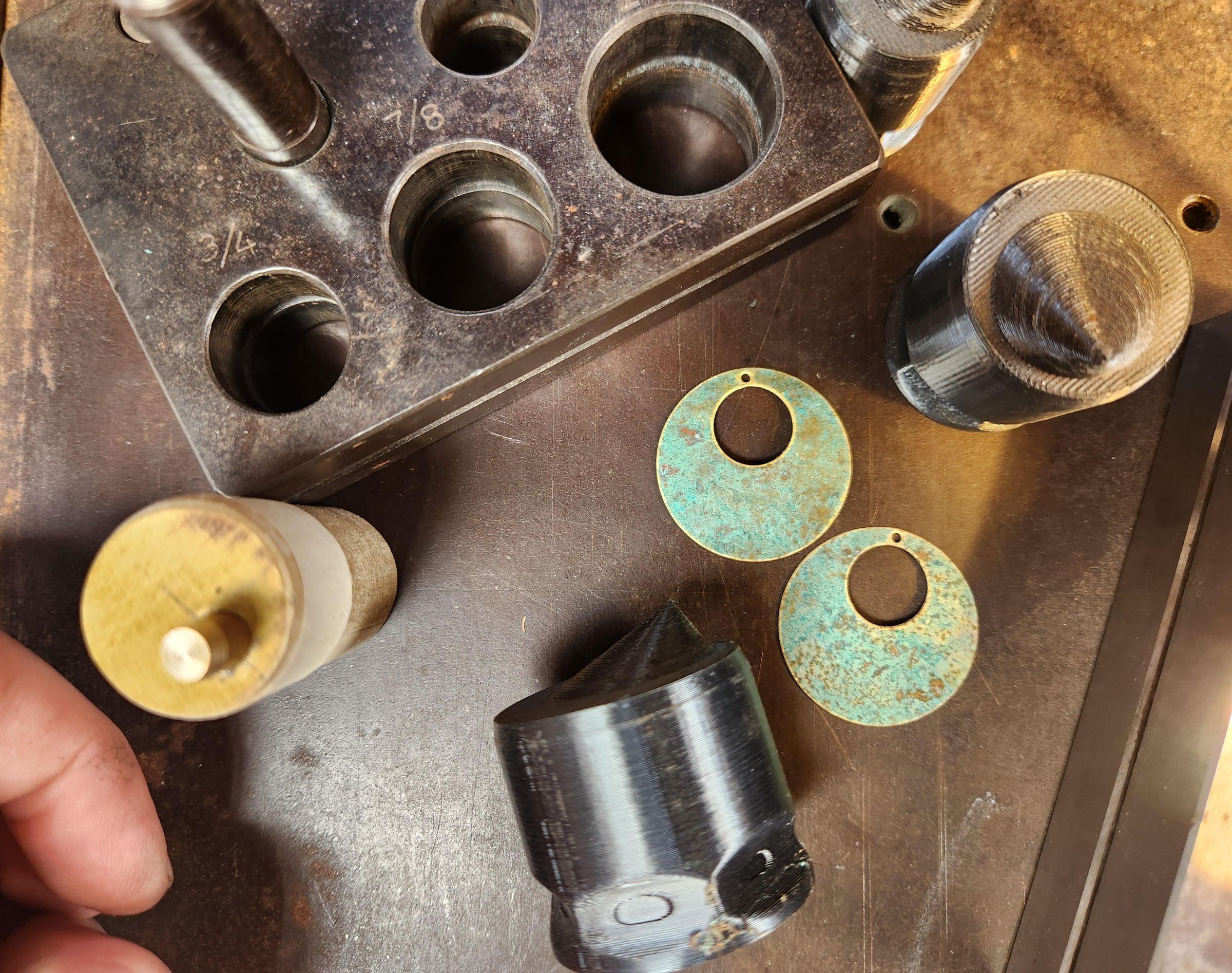 Eccentric Hoop Punch Guides, Done Two Ways