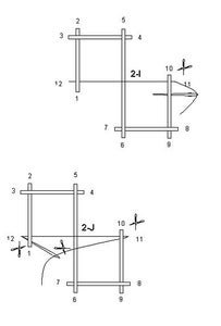 Two-Square Pattern, Making the Braided Grid.