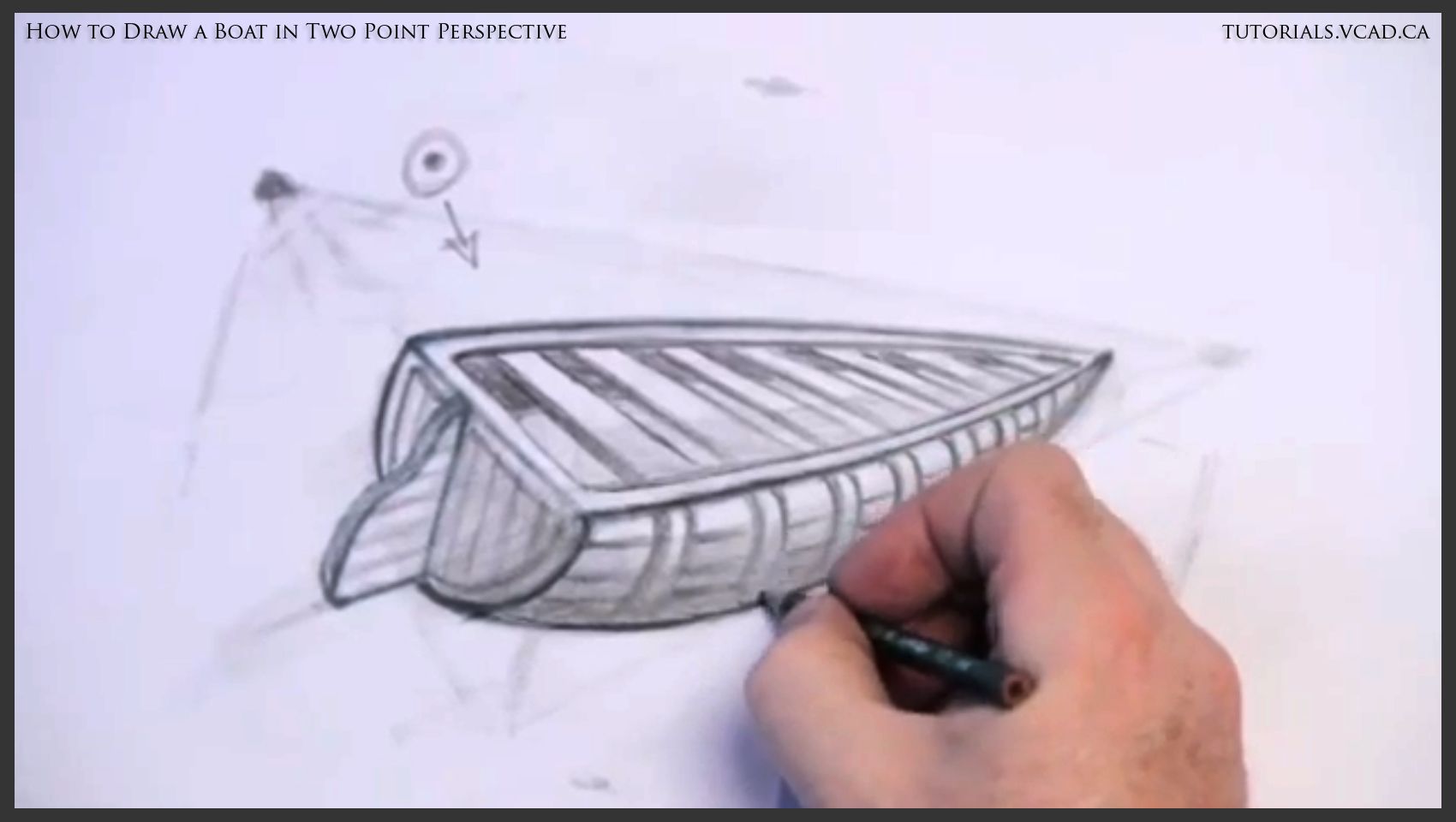 How to Draw a Boat in Two Point Perspective