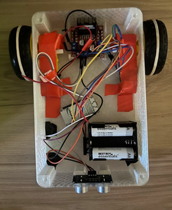 ESP8266, Battery Holder, Distance Sensor Placement