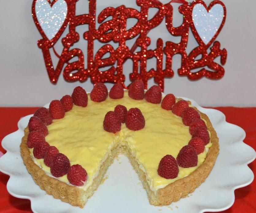 Raspberry Mascarpone Coconut Cream Tart