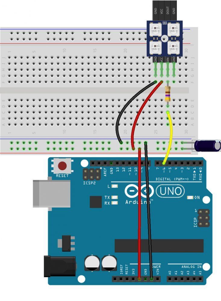 How to Control WS2812 RGB LED (NeoPixel) W/ Arduino [Tutorial] : 10 ...