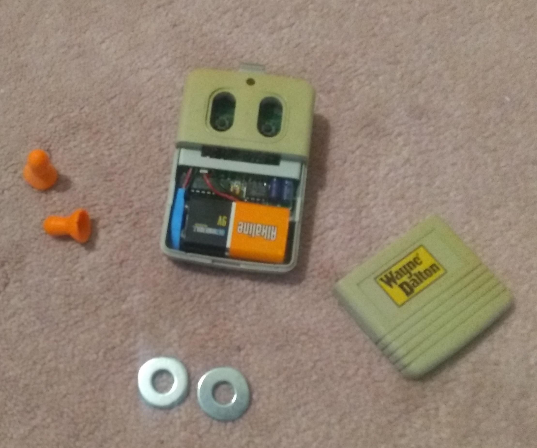 Replacement Buttons for an Old Garage Remote