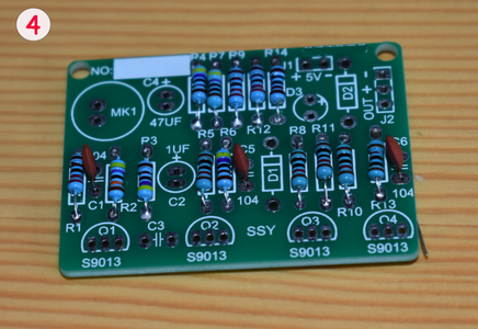 Solder the Capacitors Into the PCB