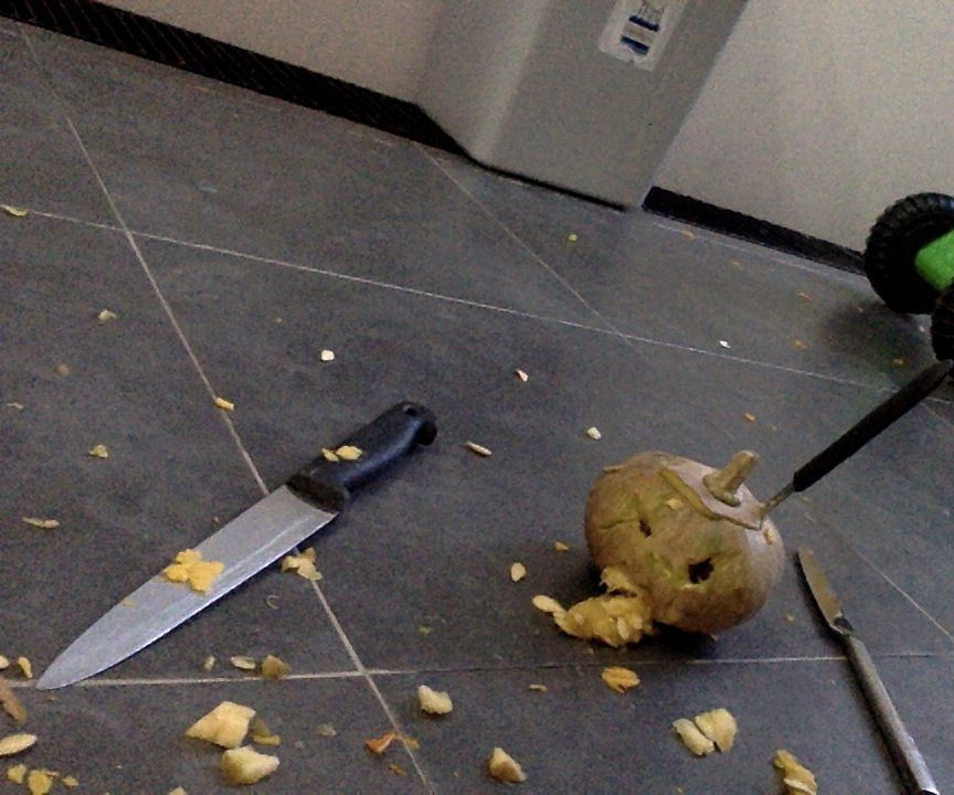 Puking Scared Pumpkin